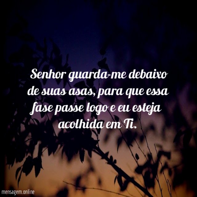 Senhor guarda-me debaixo de suas asas