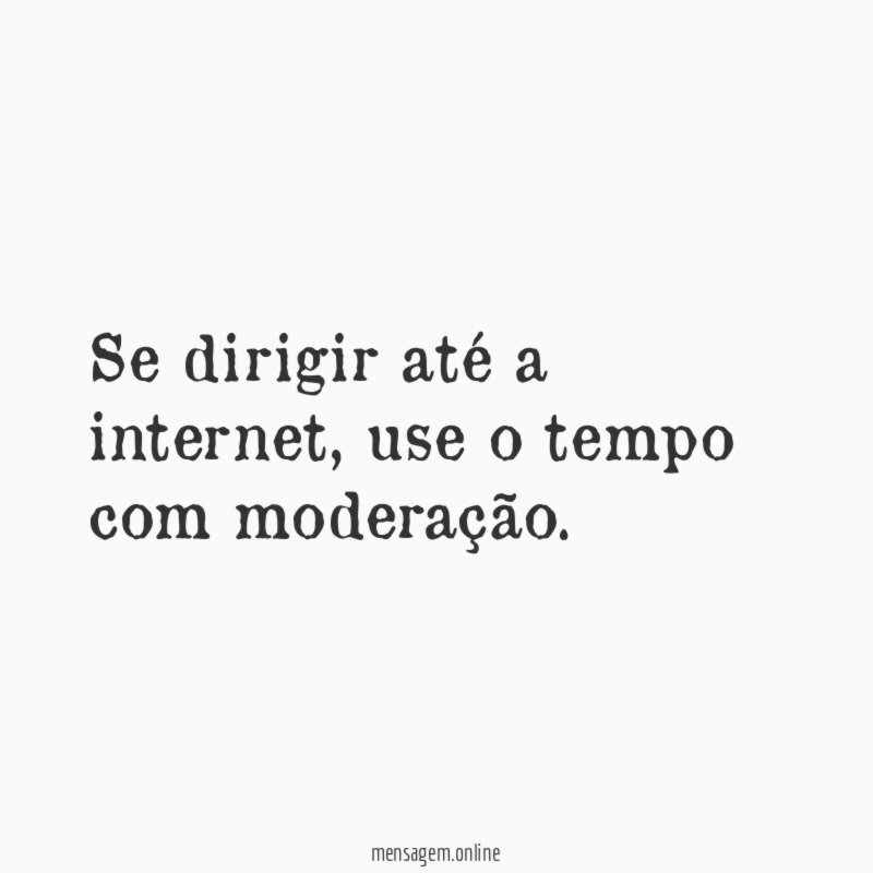 Se dirigir até a internet
