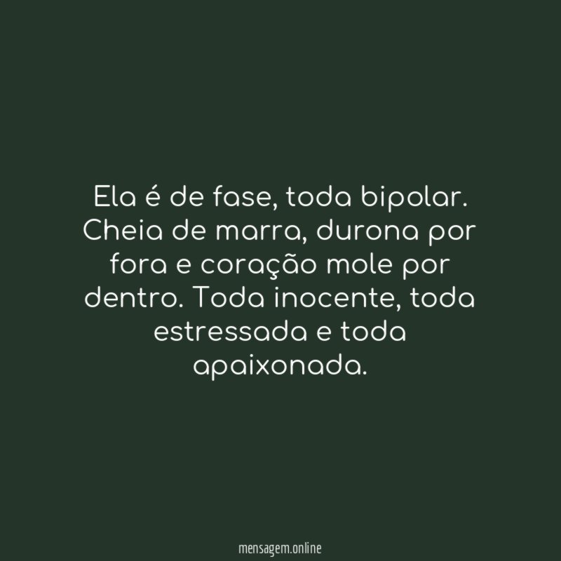 Ela é de fase
