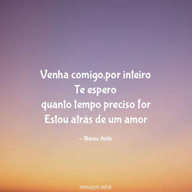 Venha comigo
