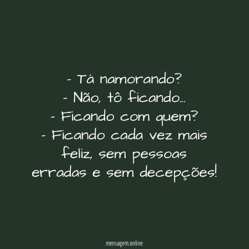 Tá namorando