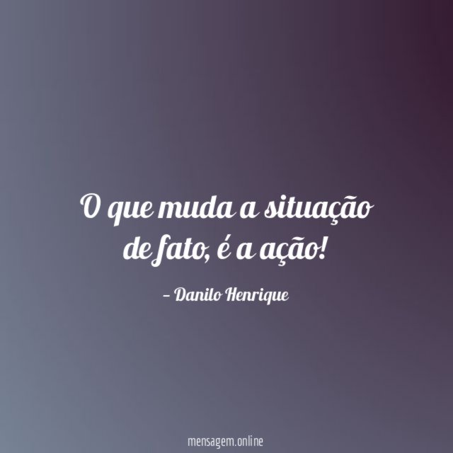 O que muda a situação de fato