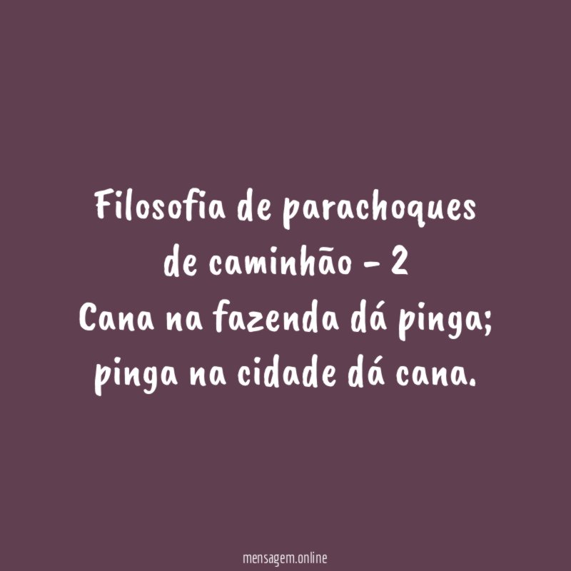Filosofia de parachoques de caminhão - 2