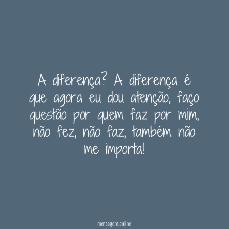A diferença