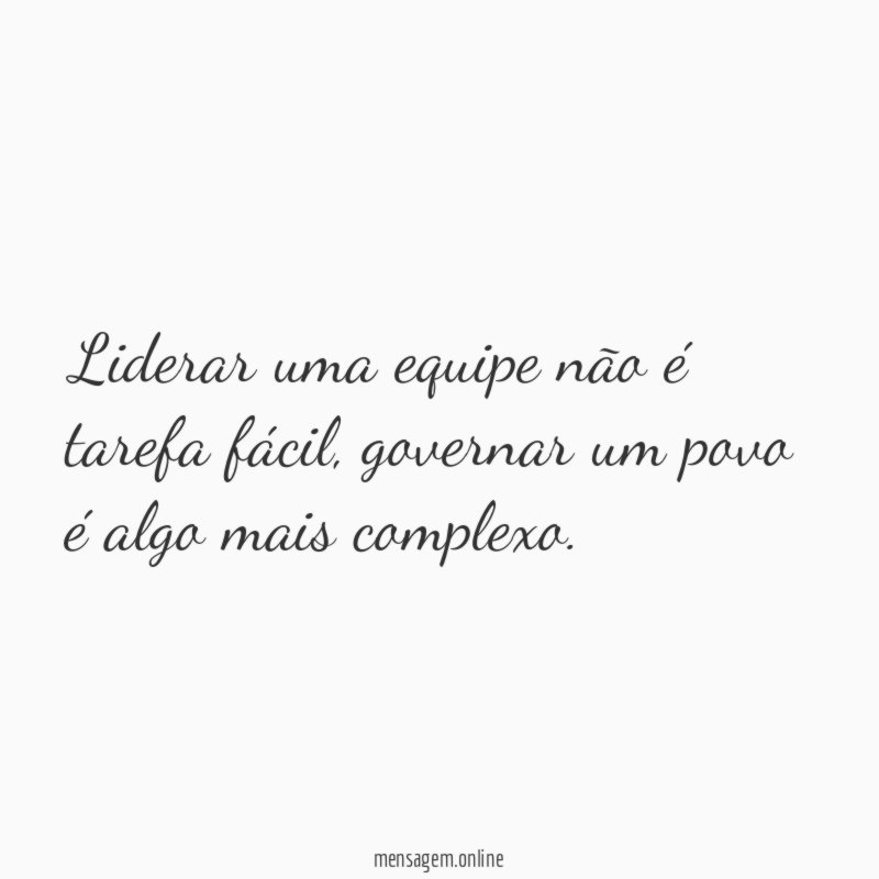 Liderar uma equipe não é tarefa fácil