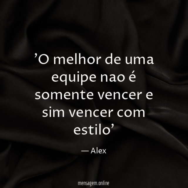 O melhor de uma equipe nao é somente