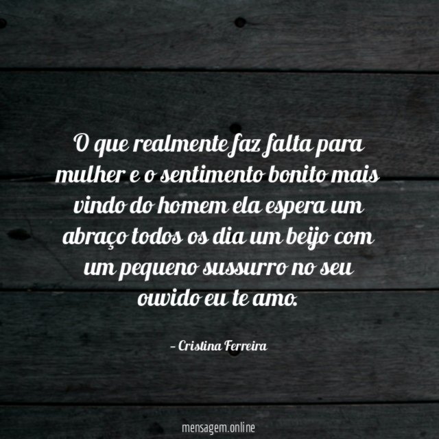 O que realmente faz falta para mulher