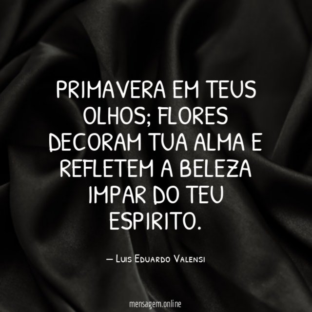 Primavera em teus olhos