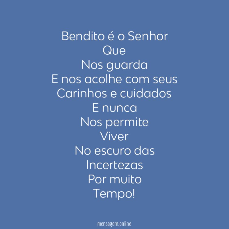 Bendito é o Senhor