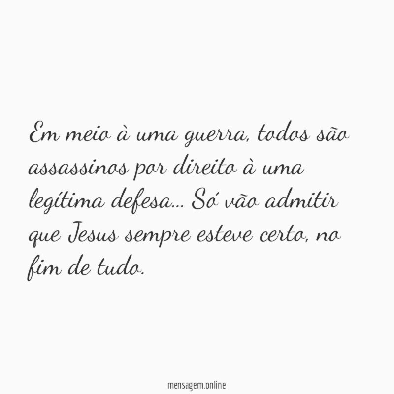 Em meio à uma guerra