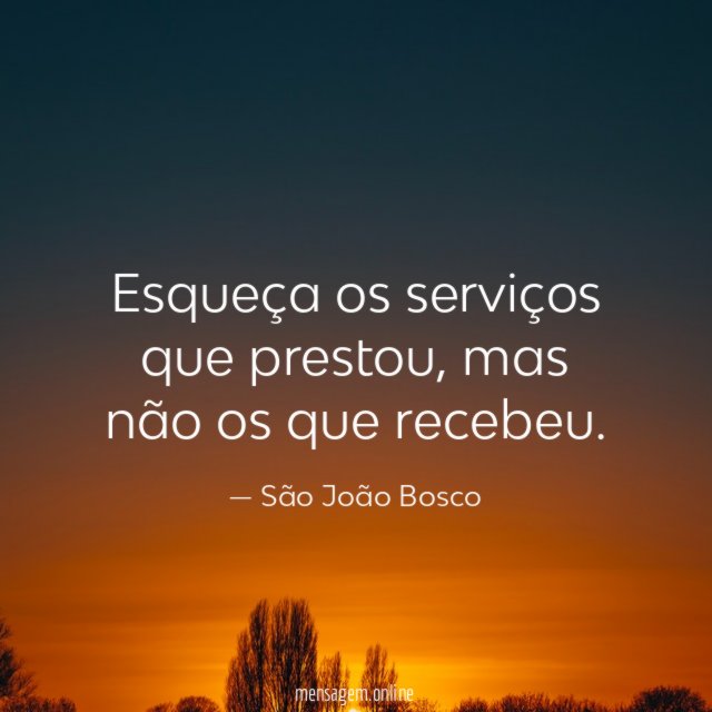 Esqueça os serviços que prestou