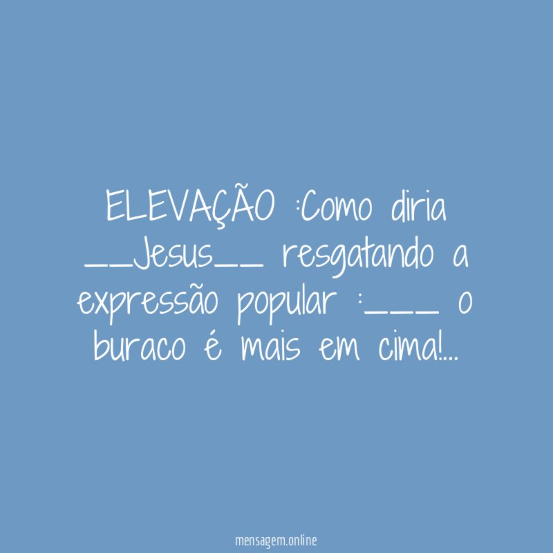 ELEVAÇÃO