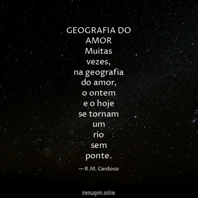 GEOGRAFIA DO AMOR
