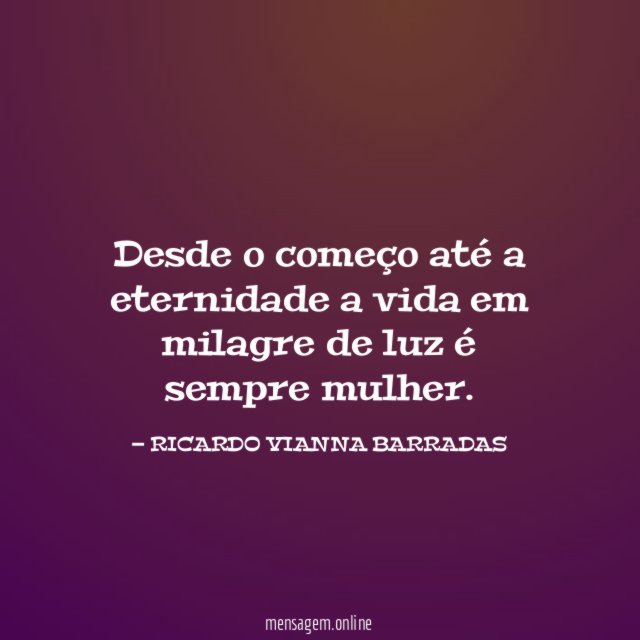 Desde o começo até a eternidade a vida