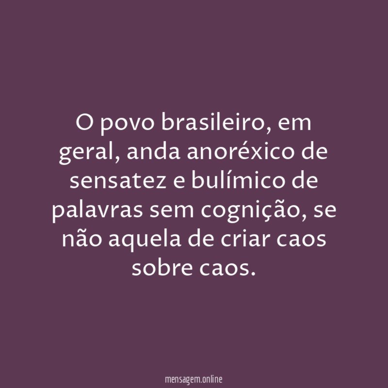 O povo brasileiro