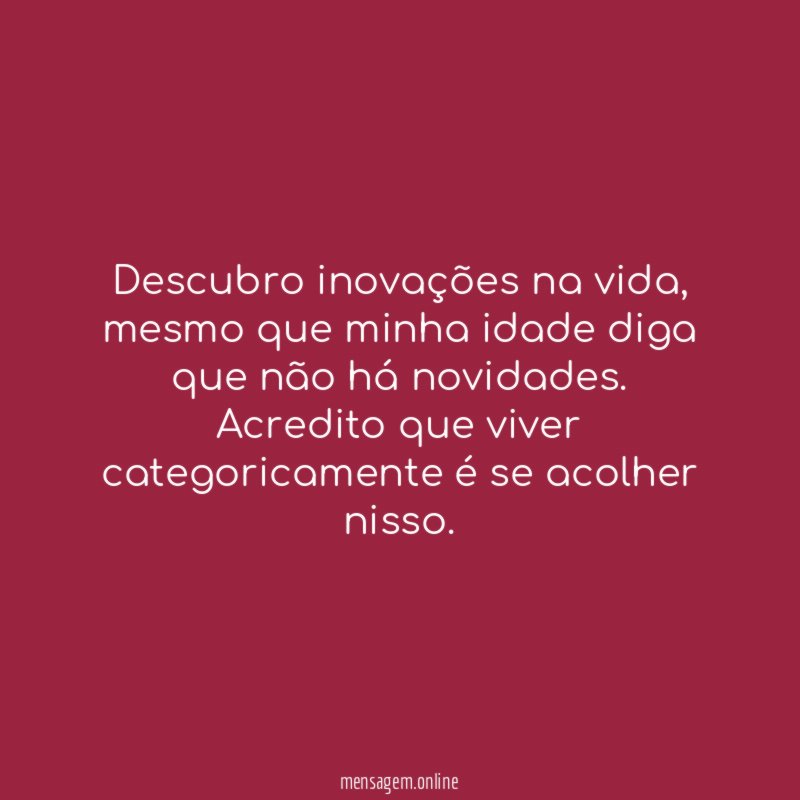 Descubro inovações na vida