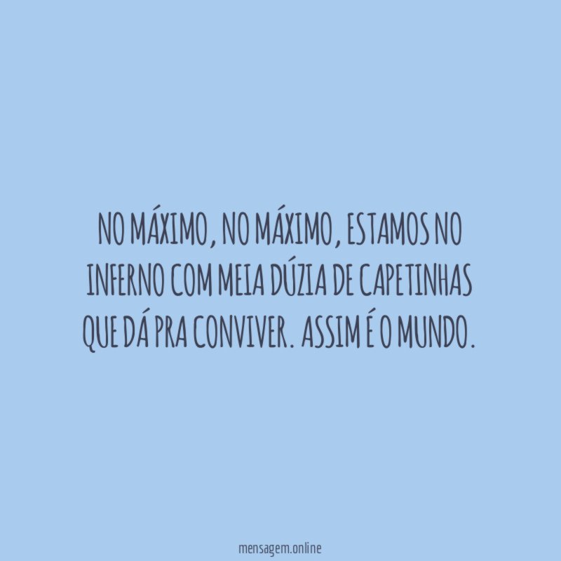 No máximo