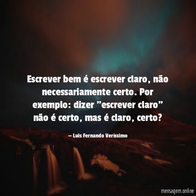 Escrever bem é escrever claro