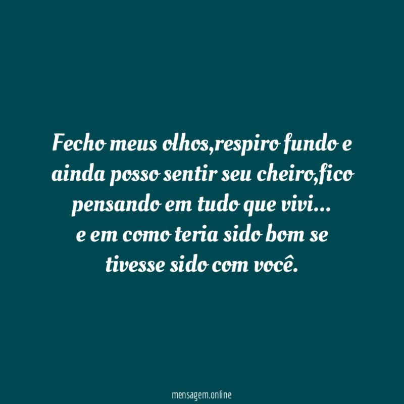 Fecho meus olhos