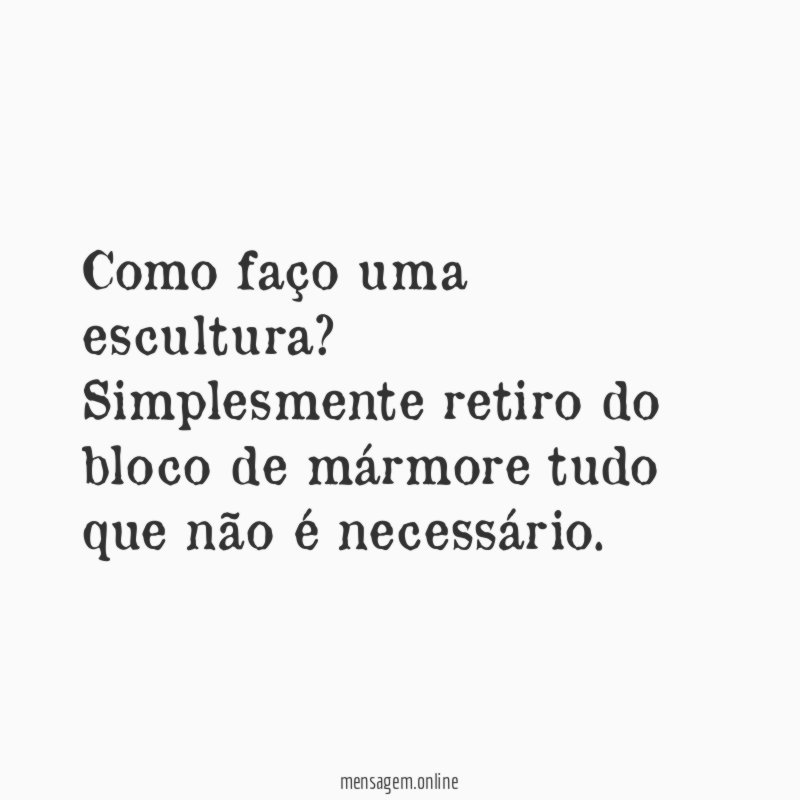Como faço uma escultura