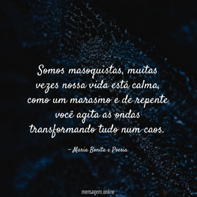 Somos masoquistas