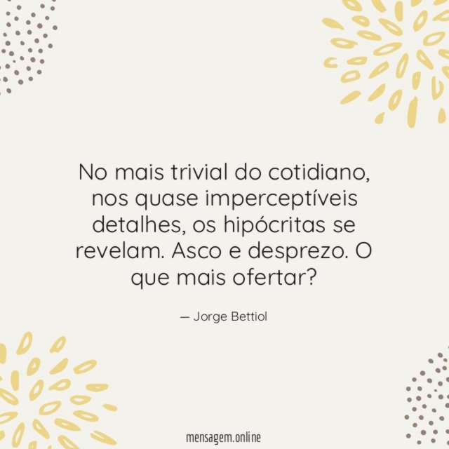 No mais trivial do cotidiano