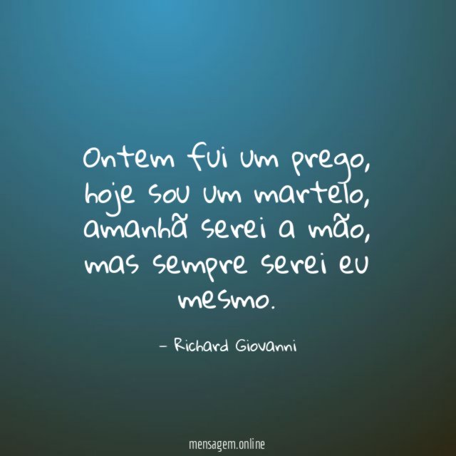 Ontem fui um prego