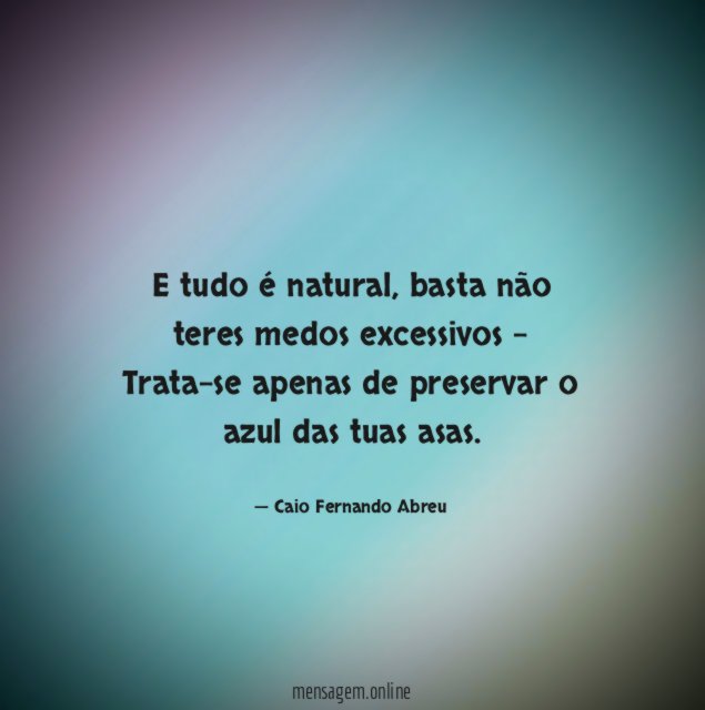 E tudo é natural