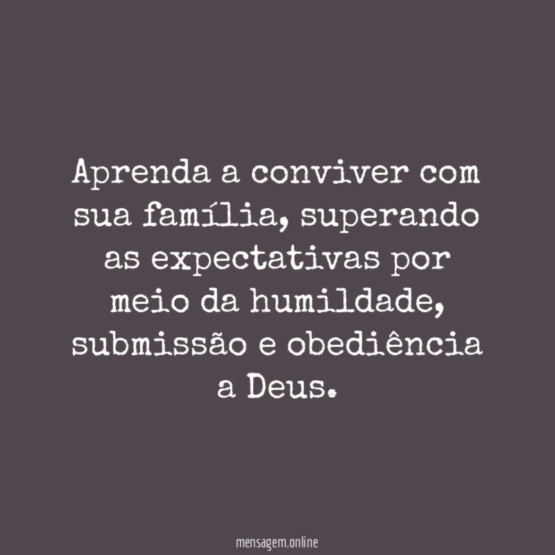 Aprenda a conviver com sua família