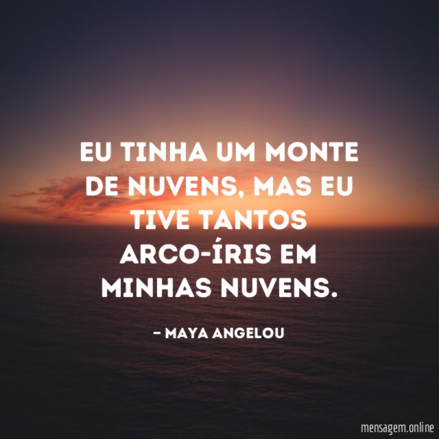 Eu tinha um monte de nuvens