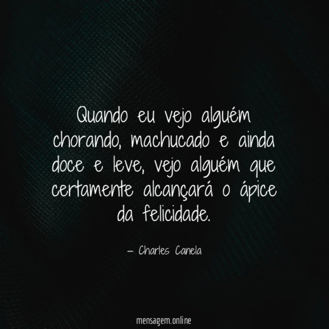 Quando eu vejo alguém chorando