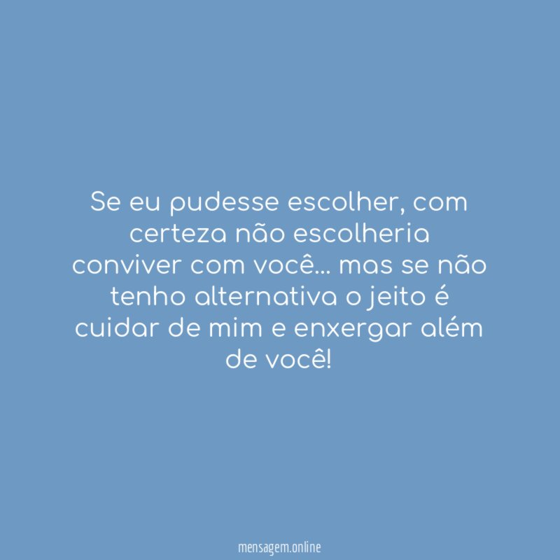 Se eu pudesse escolher