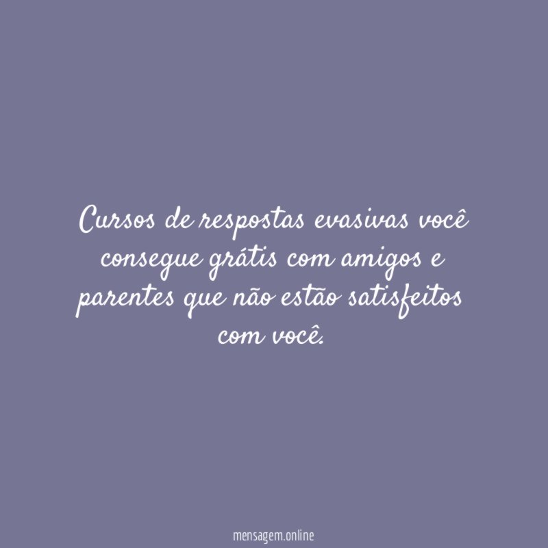 Cursos de respostas evasivas você consegue grátis com