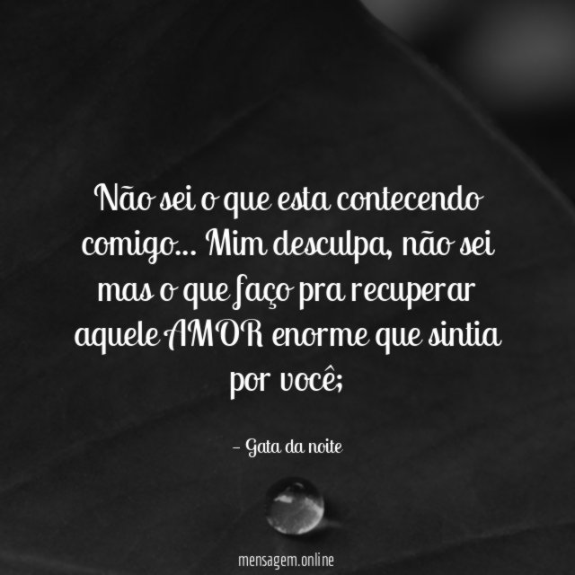Não sei o que esta contecendo comigo