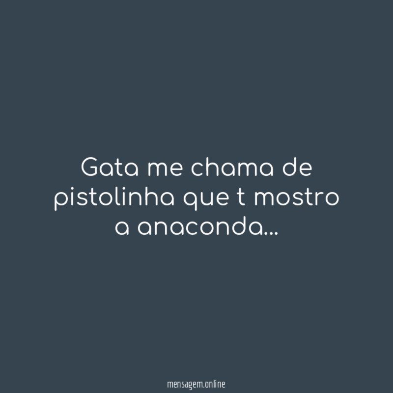 Gata me chama de pistolinha que t mostro a anaconda