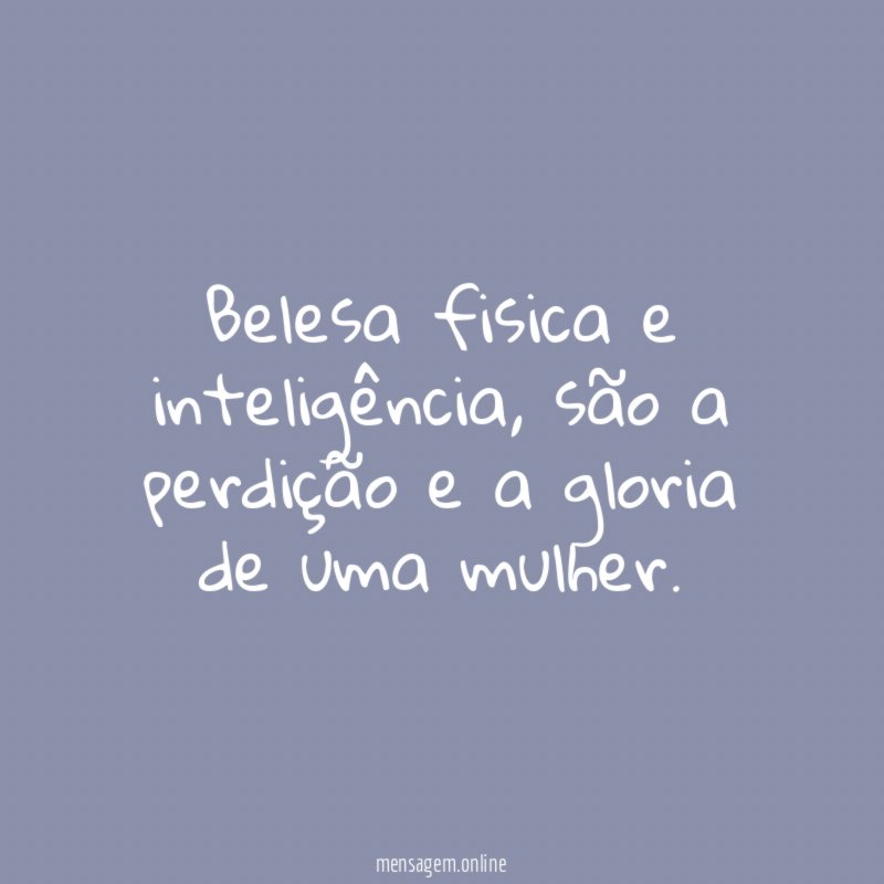 Belesa fisica e inteligência