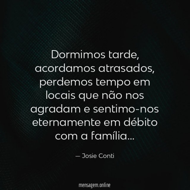 Dormimos tarde