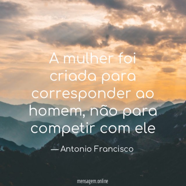 A mulher foi criada para corresponder ao homem