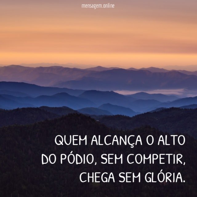 Quem alcança o alto do pódio