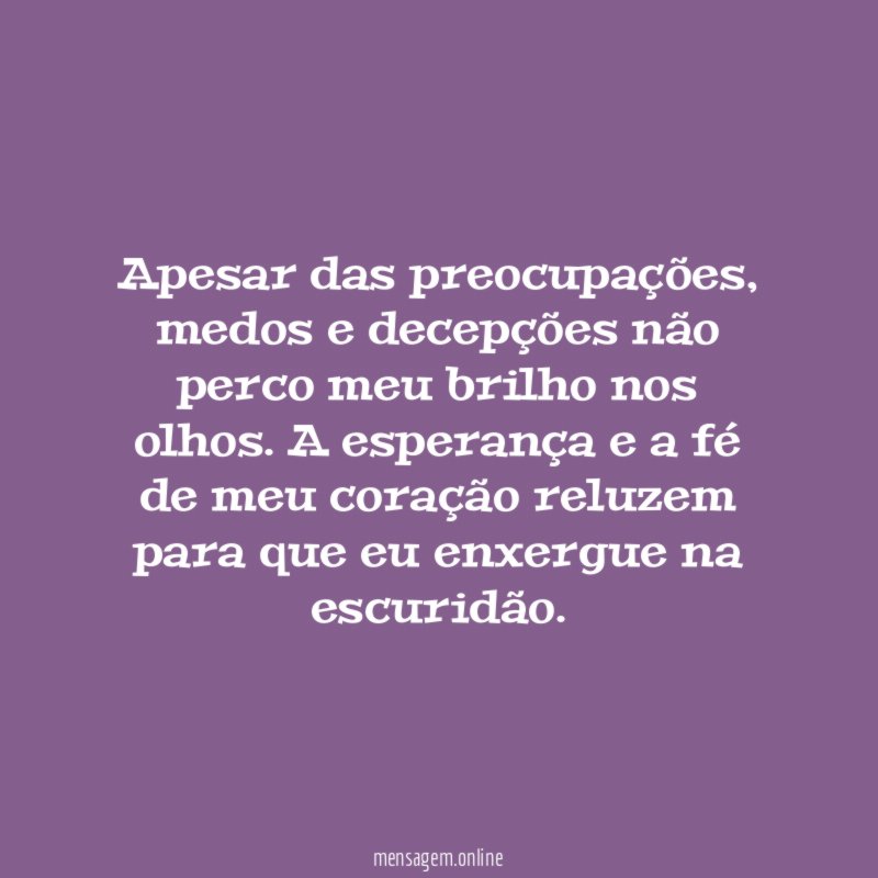 Apesar das preocupações