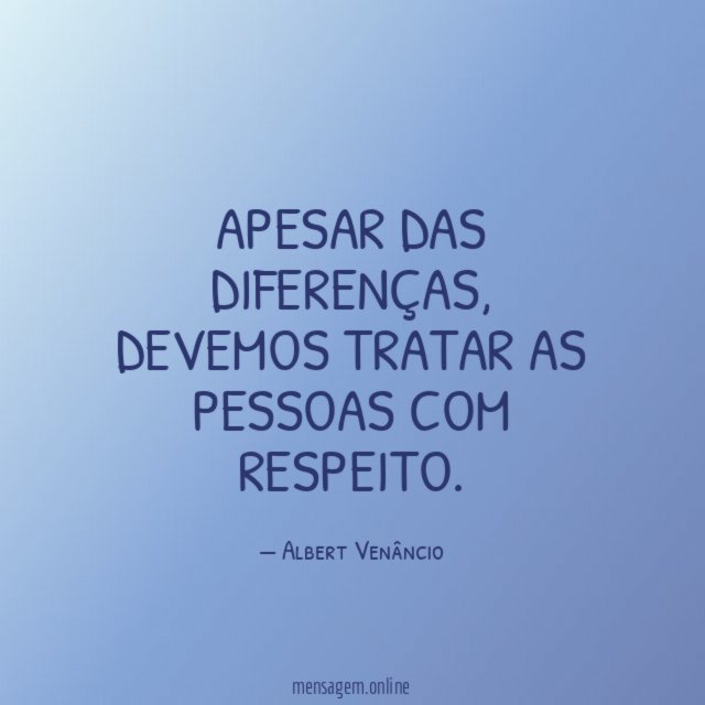 Apesar das diferenças