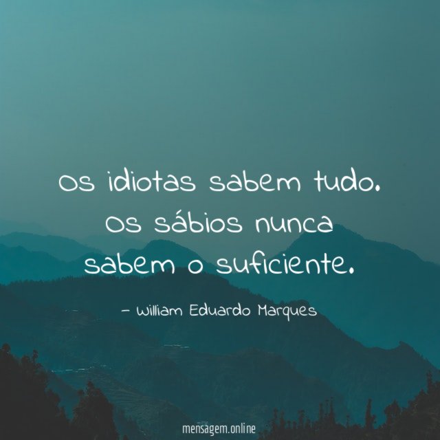 Os idiotas sabem tudo