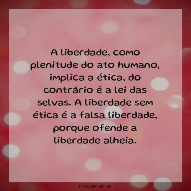 A liberdade