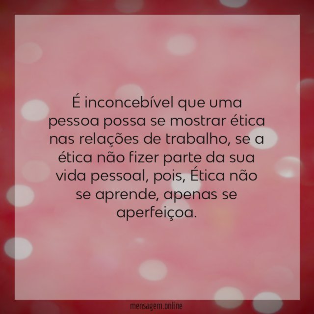 É inconcebível que uma pessoa possa se mostrar