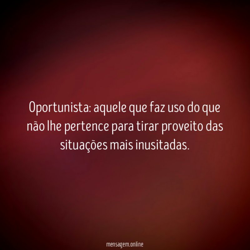 Oportunista