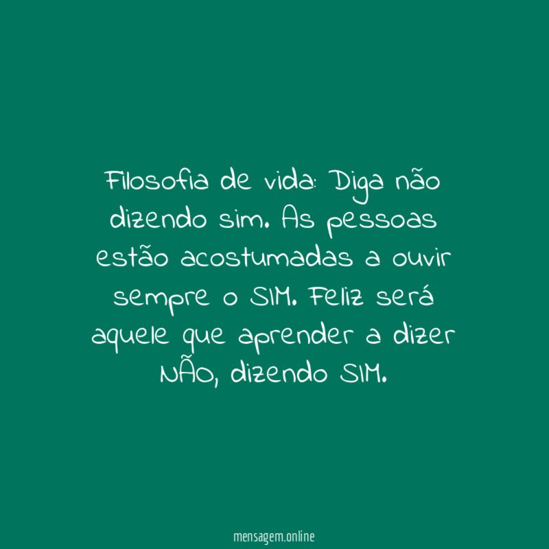Filosofia de vida