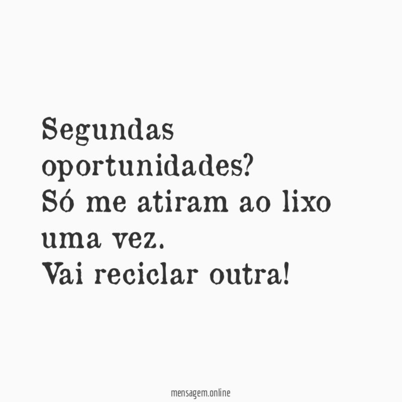 Segundas oportunidades