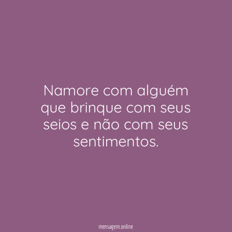 Namore com alguém que brinque com seus seios