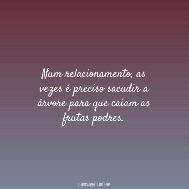 Num relacionamento