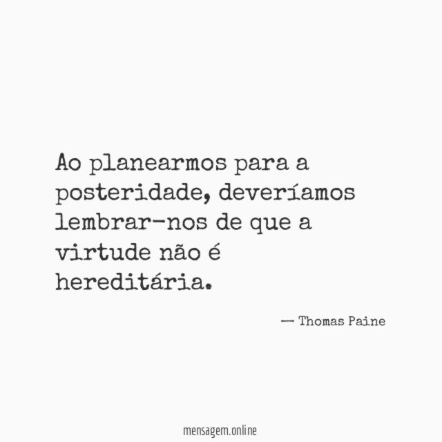 Ao planearmos para a posteridade